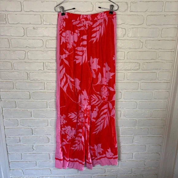 NWT Sienna Sky 2 Piece Tropical Set Women's Size Medium Red Pink - Picture 4 of 7